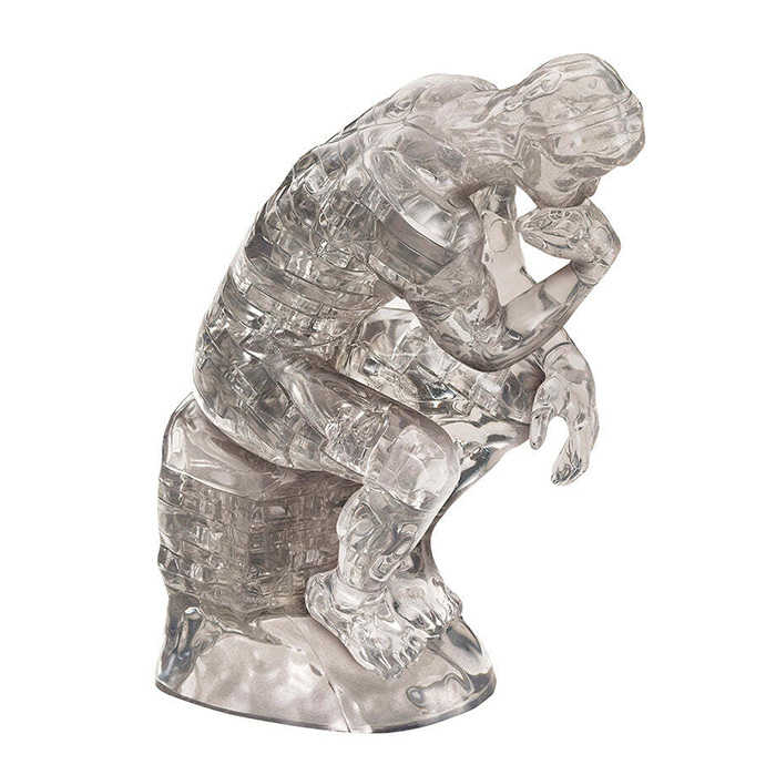 BEVERLY 透明立體拼圖 沉思者 羅丹雕塑 【鯊玩具】