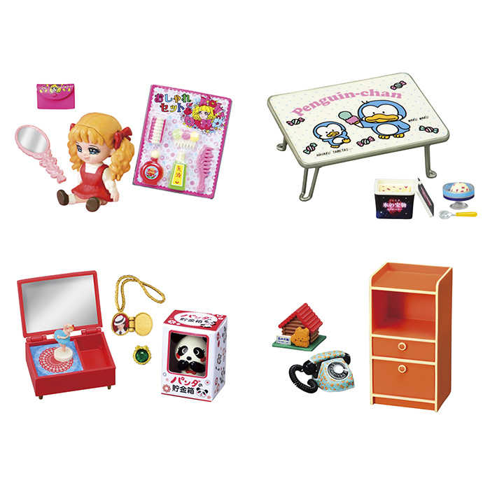 Re-ment 盒玩 迷你樣品系列 昭和懷舊房間場景 中盒8入 【鯊玩具】