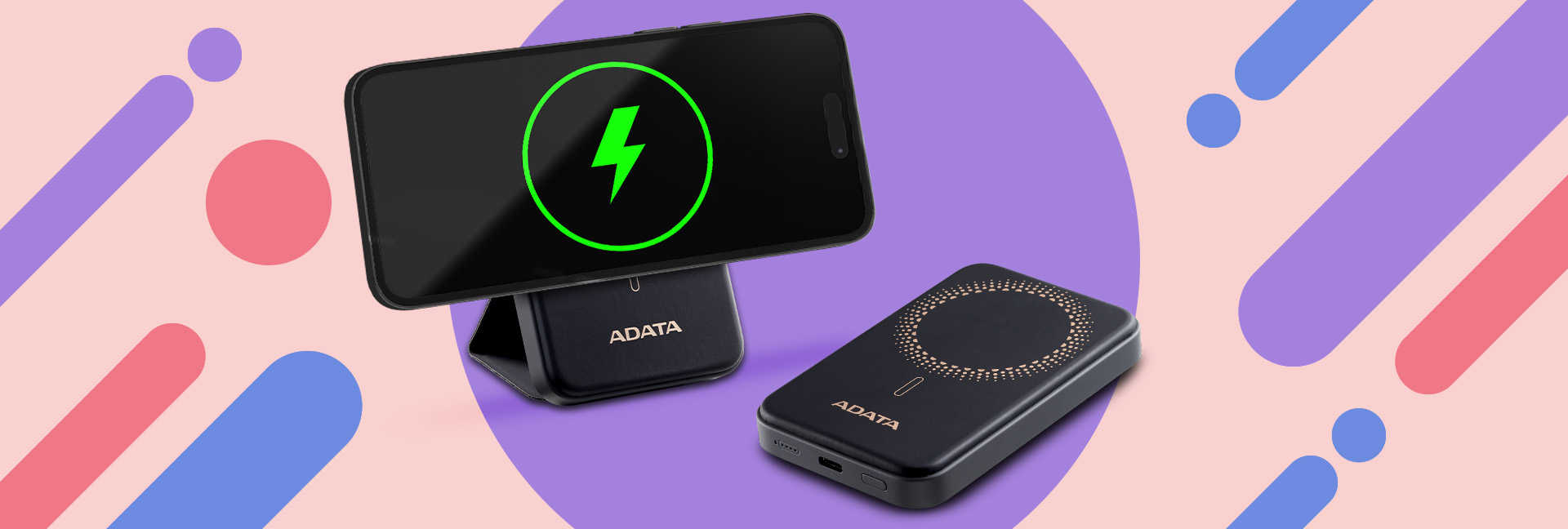 ADATA 威剛 R050 磁吸式行動電源 20W快充 無線快充 無線行動電源