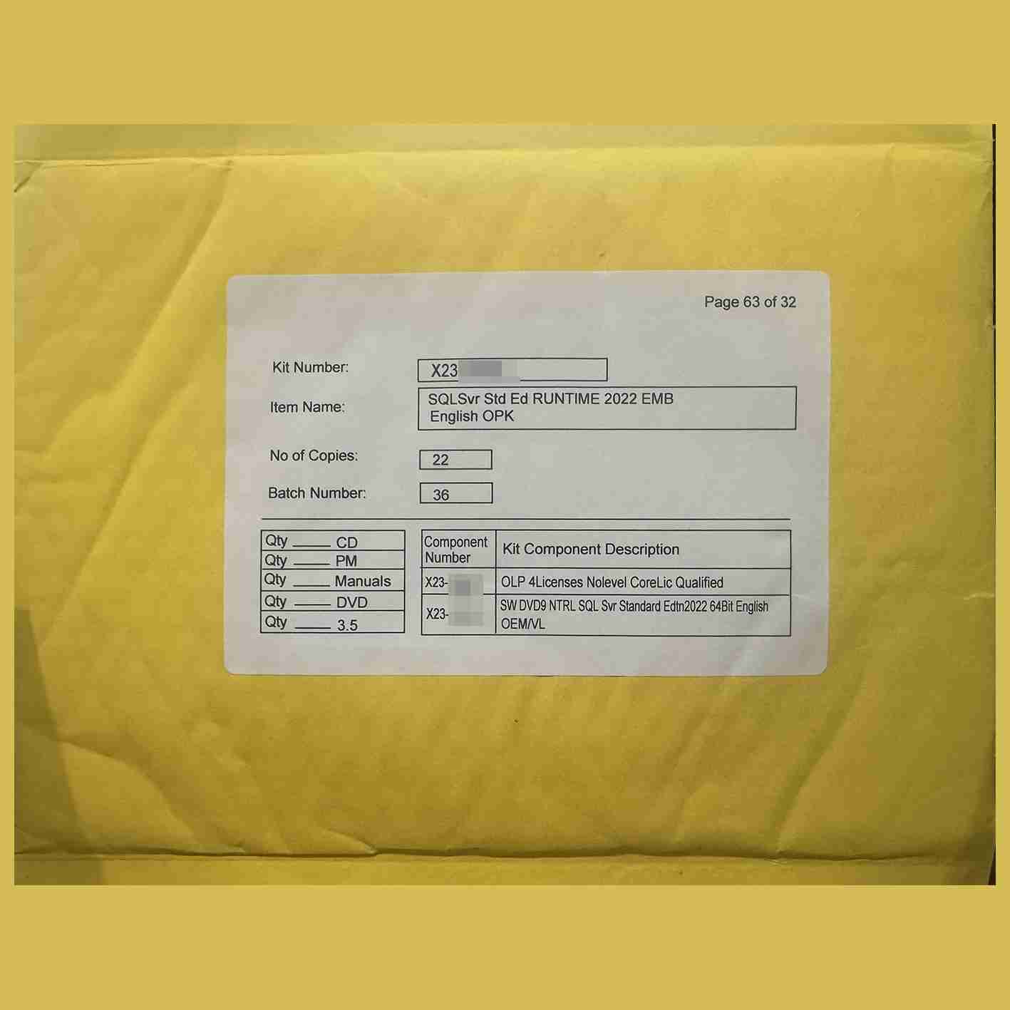 SQL Server 2022 Standard Edition 標準版 English Version