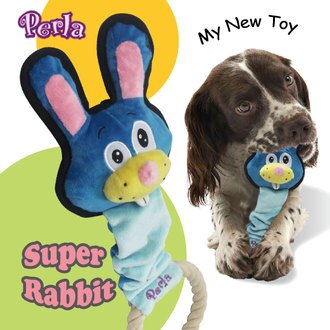 帶品 中大型狗玩具-兔子拉繩