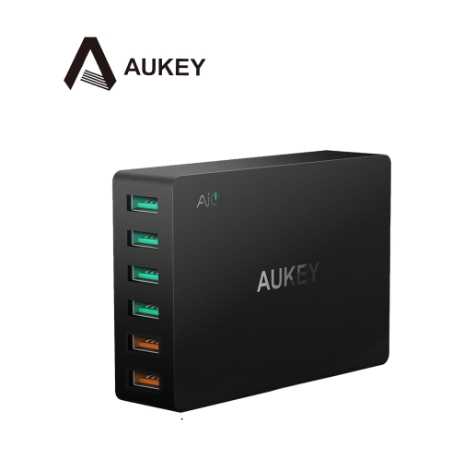 AUKEY 6孔 60W QC3.0 6孔充電器 附Micro USB Cable(PA-T11)