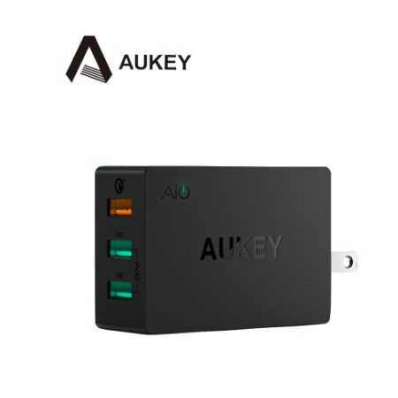 AUKEY 3孔 42W QC3.0 3孔充電器 附Micro USB Cable(PA-T14)