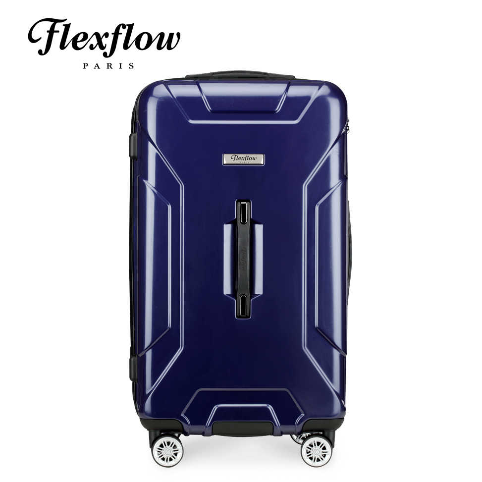 Flexflow 消光藍 29型 特務箱 智能測重 防爆拉鍊旅行箱 南特系列 29型行李箱