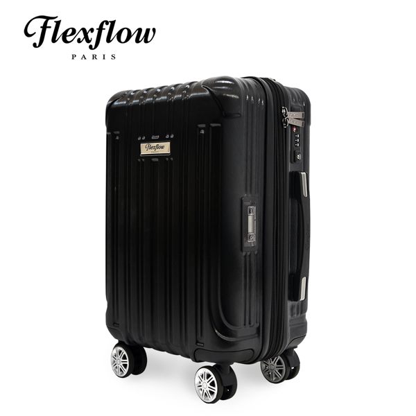 Flexflow 髮絲黑 19吋 智能測重 可擴充拉鍊 防爆拉鍊旅行箱 里爾系列 19吋行李箱