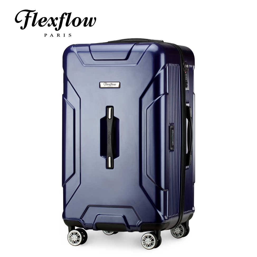 Flexflow 消光藍 29型 特務箱 智能測重 防爆拉鍊旅行箱 南特系列 29型行李箱