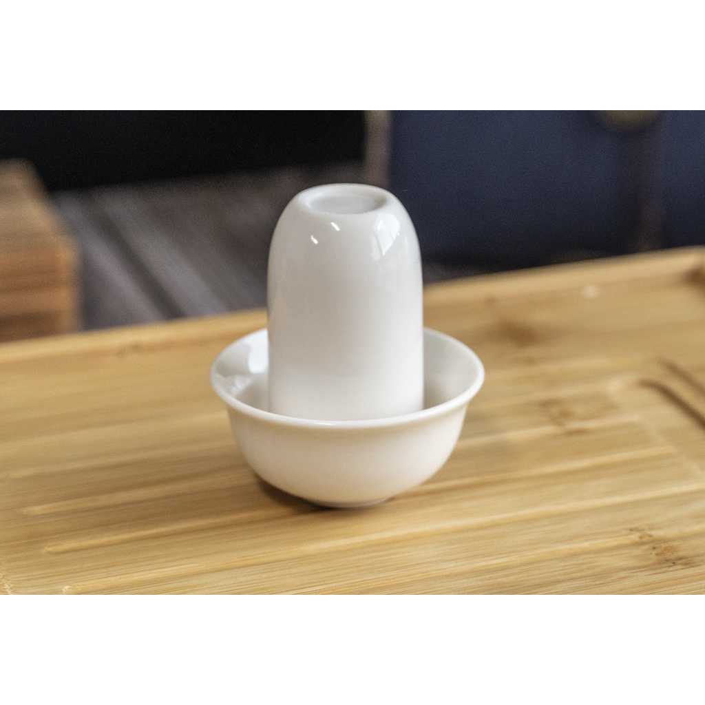 【24小時內出貨─泡茶樂茶具專賣】手繪青花瓷 聞香杯組 薄胎青瓷杯