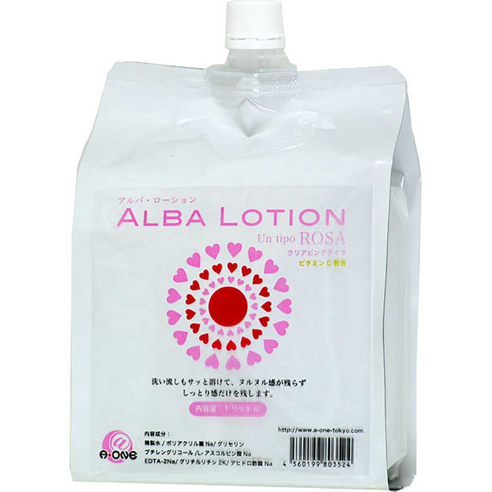 【妮薇情趣用品批發】日本A-one＊Alba Lotion 軟袋裝補充包潤滑液 1L