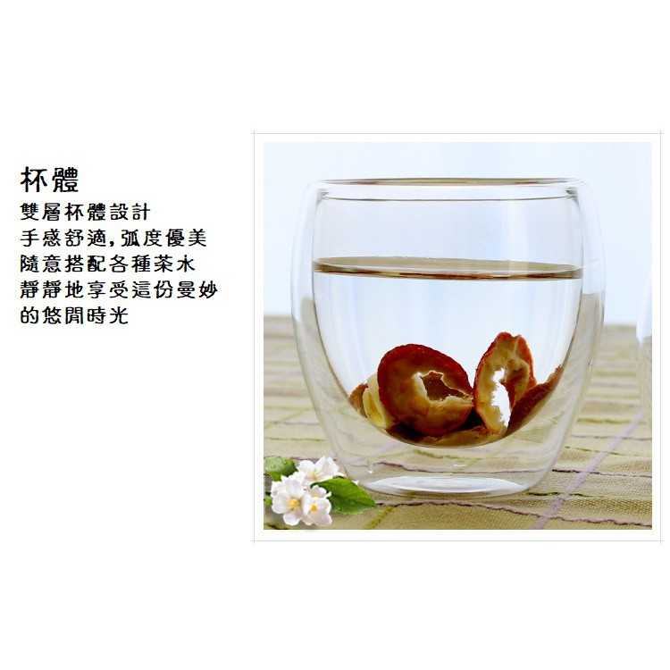 【24小時內出貨─泡茶樂茶具專賣】雙層玻璃品茗杯 雙層玻璃品茗杯 耐熱玻璃杯