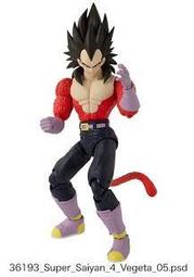 【史派克工廠】(現貨)美版BANDAI Dragon Stars七龍珠可動公仔 超級賽亞人 達爾4 0604