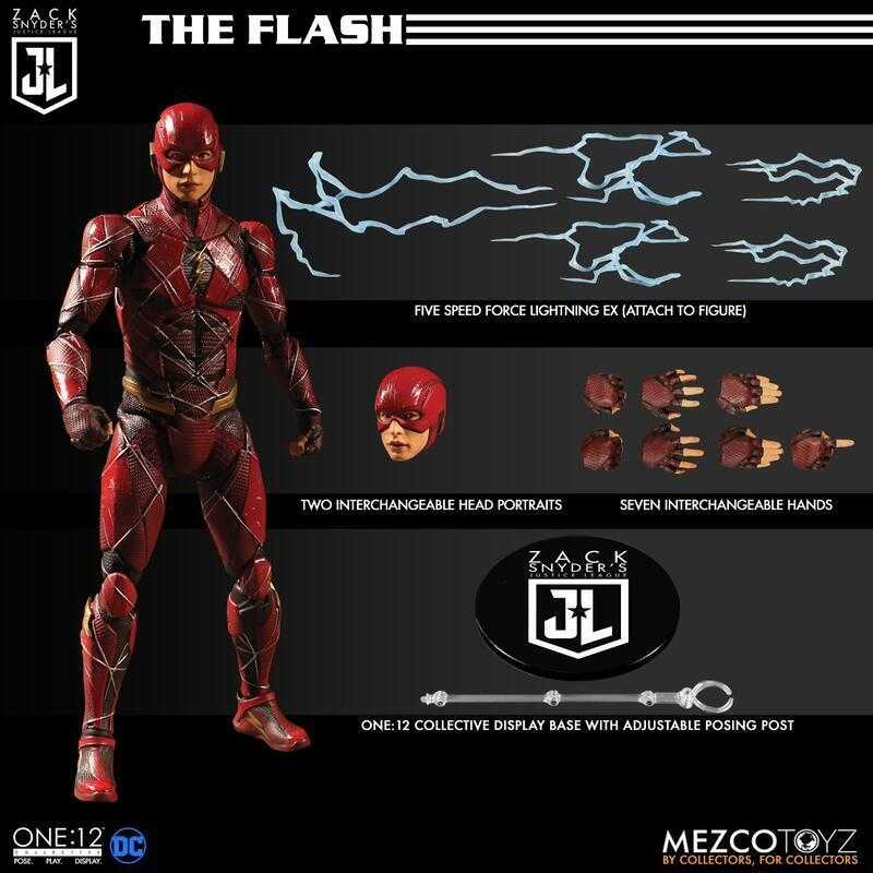 【史派克工廠】現貨 免運 MEZCO One:12 查克史奈德之正義聯盟 超人 蝙蝠俠 閃電俠 豪華3入組