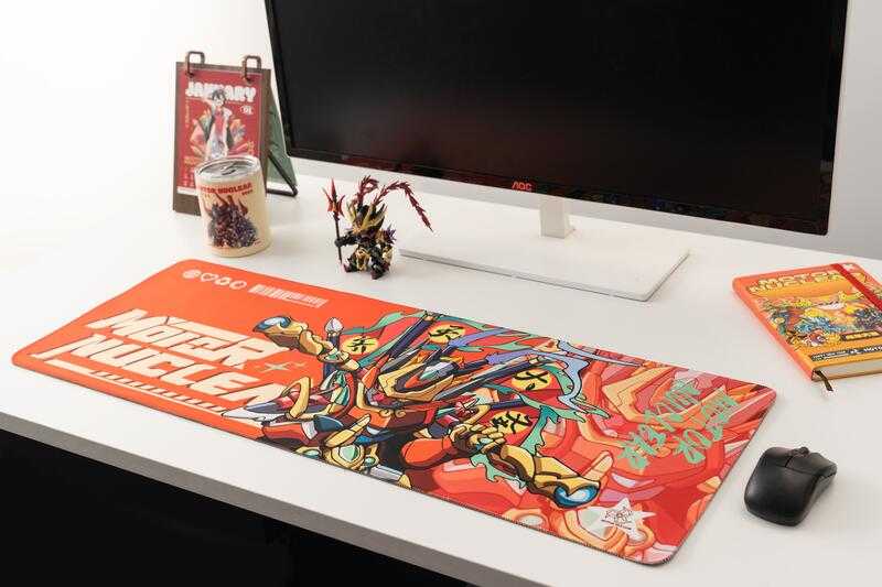 【史派克工廠】現貨免運 摩動核 全幅滑鼠墊 Q版 牛魔王 孫悟空 關羽 白起 可選 80cm長 X0317