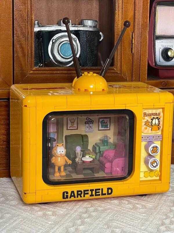 【史派克工廠】現貨免運 不挑盒 貝樂迪 正版授權 加菲貓 電視機 積木 0620