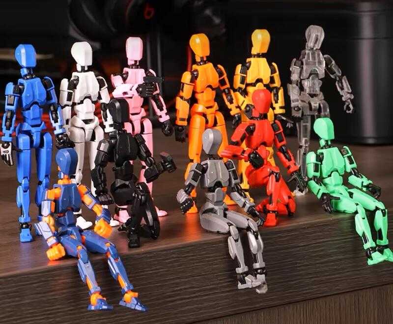 【史派克工廠】現貨 3D蘿蔔機器人 免剪刀 組裝模型 高可動 13cm 第二套X 0823