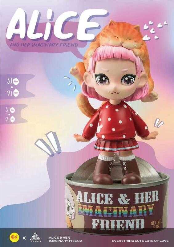 【史派克工廠】現貨 樣品出清不挑盒 The Cave 愛麗絲與幻想生物 罐頭貓 潮玩 公仔