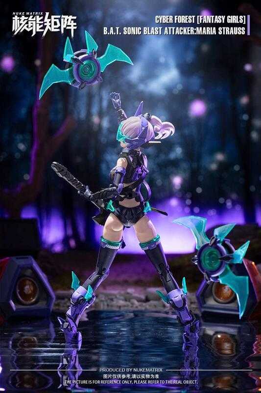 【史派克工廠】現貨 免運 核能矩陣 賽博森林 狂炫音爆 蝙蝠 機娘 瑪利亞 史特勞斯 組裝模型 1230