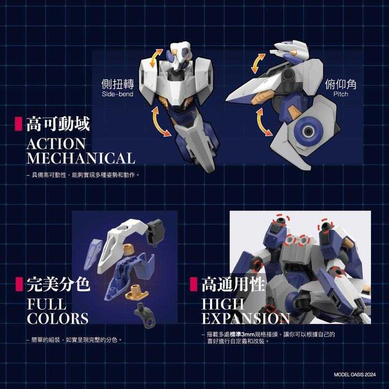 【史派克工廠】預購免運25年Q3 綠洲 HG 蒼鷺Heron - 自研發高可動素體 組裝模型 全台灣製造 0625