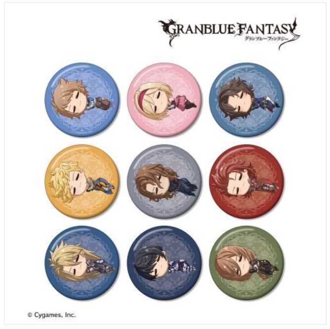 【CC TOYS】現貨日版 ARMA BIANCA 碧藍幻想 Granblue Fantasy 熟睡中 徽章（隨機1款）