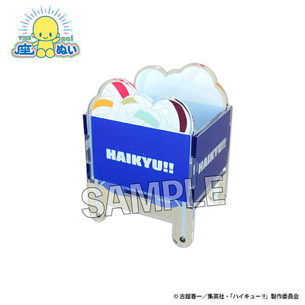 【CC TOYS】現貨 日版 PROOF 排球少年 坐姿玩偶用 球藍壓克力盒