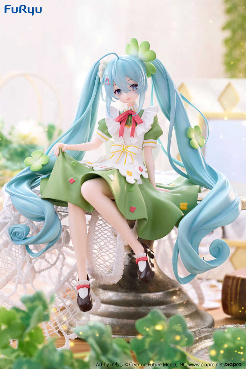 無料クーポン配布 アプリ CC TOYS】3月預購FuRyu 景品初音未來Flower Fairy 四葉草泡麵杯 短歌、俳句