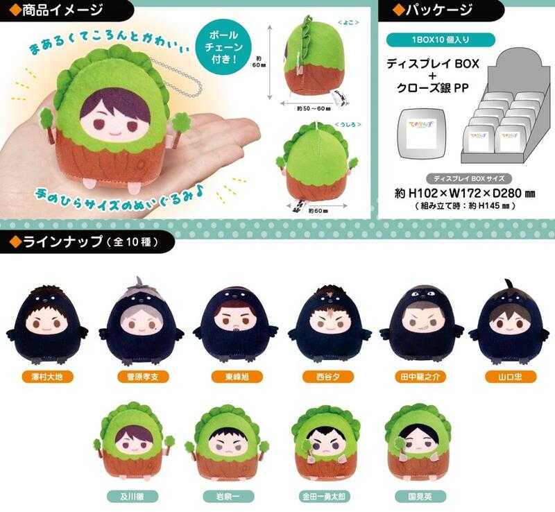 【CC TOYS】現貨 日版 MAX LIMITED 排球少年 動物裝扮掌中布偶吊飾 第2彈 盲抽（隨機1包)