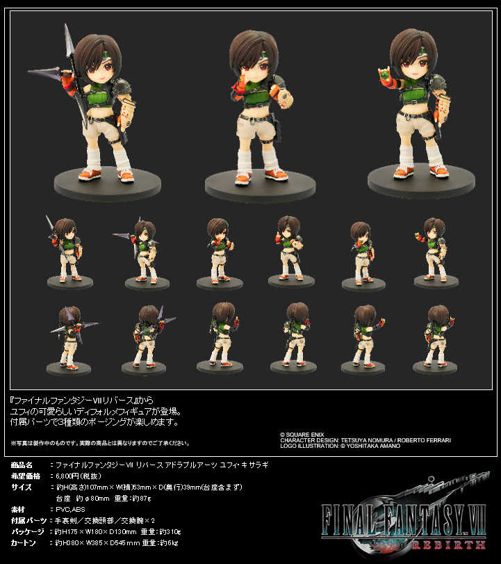 【CC TOYS】6月 預購 史克威爾 太空戰士 Final Fantasy VII 重生 尤菲·如月 1208