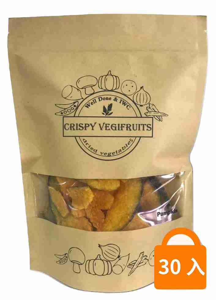 【Crispy Vegifruits】南瓜脆片Pumpkin100G(30入/箱)
