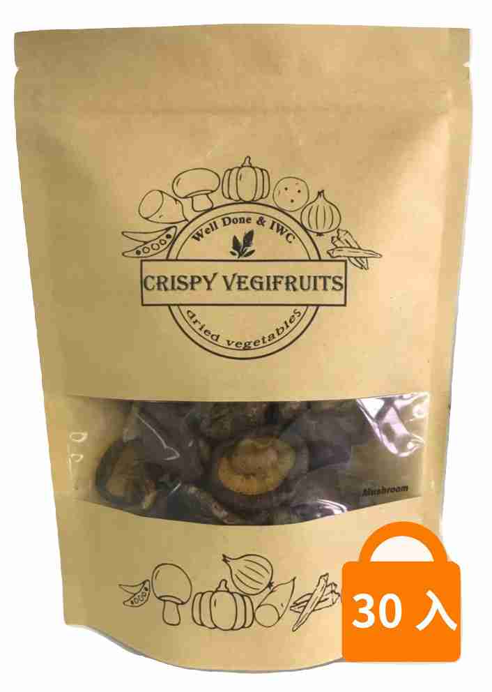 【Crispy Vegifruits】香菇脆片Mushroom60G(30入/箱)