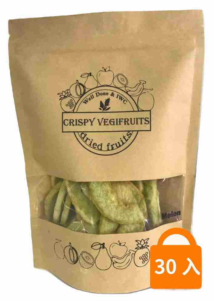【Crispy Vegifruits】哈密瓜脆片Melon70G(30入/箱)