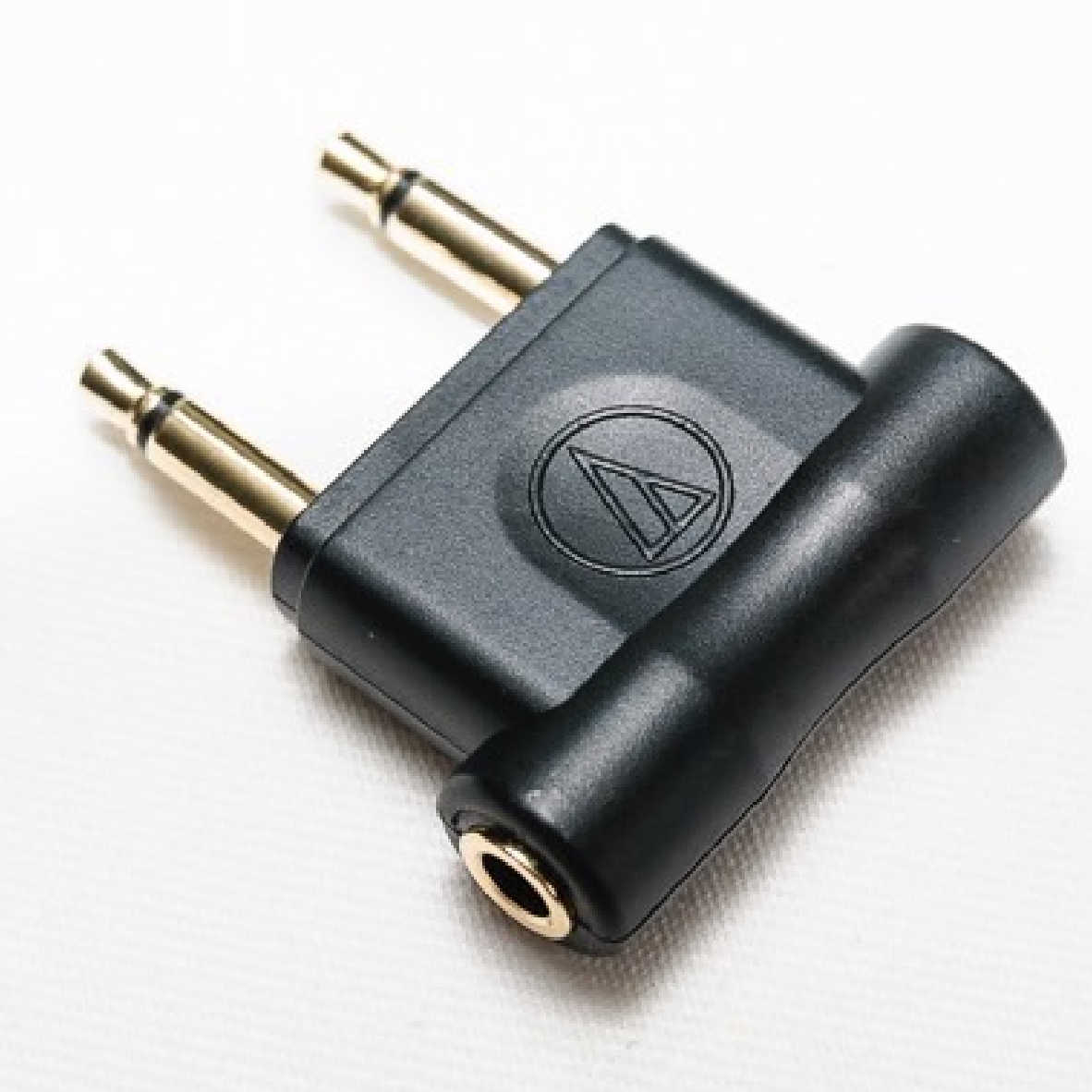 鐵三角 原廠 飛機轉接頭  鍍金接頭 一孔轉兩孔 3.5mm 飛機頭 | My Ear耳機專門店
