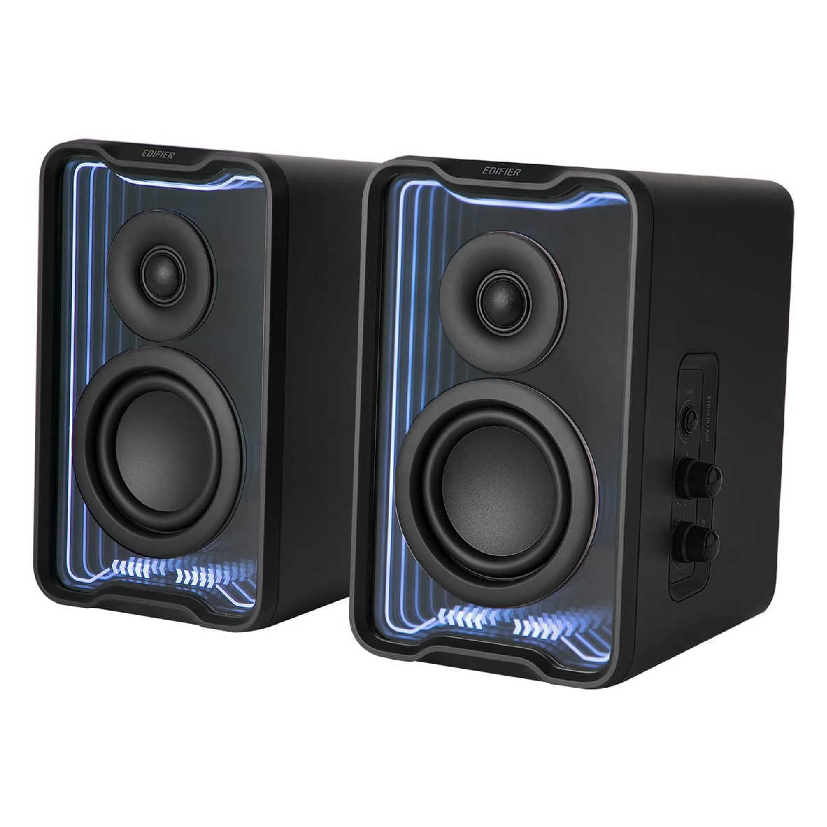 EDIFIER 漫步者 QR30 黑 多元輸入 音效模式 30W輸出 2.0 桌面藍牙喇叭 | My Ear 耳機專門店