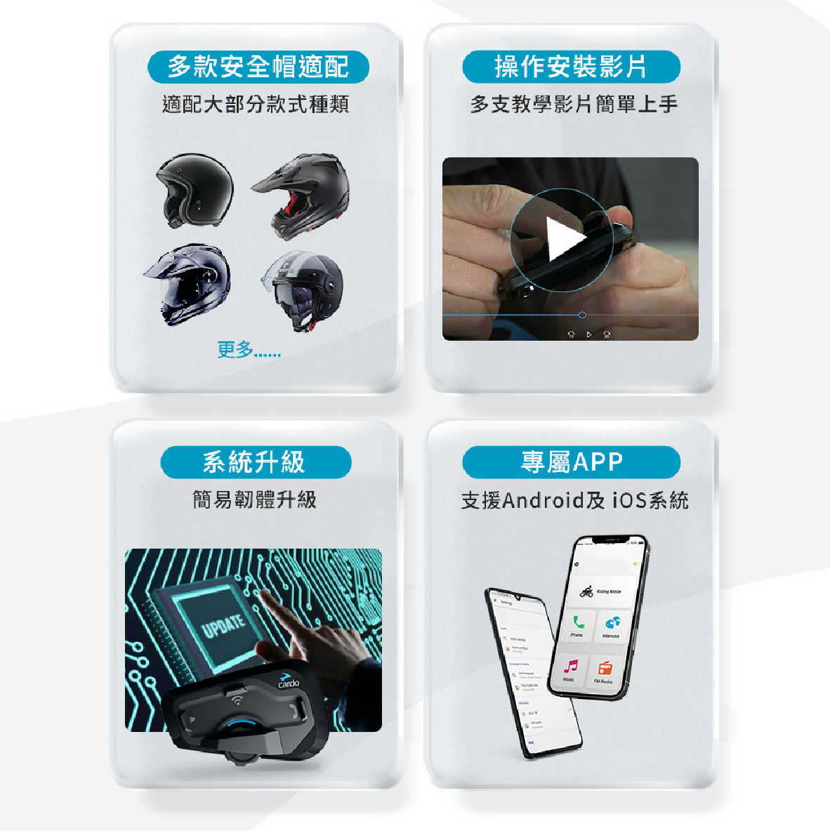 Cardo PACKTALK Bold 單入 安全帽通訊 IP67 DMC動態網狀 藍牙耳機 | My Ear耳機專門店