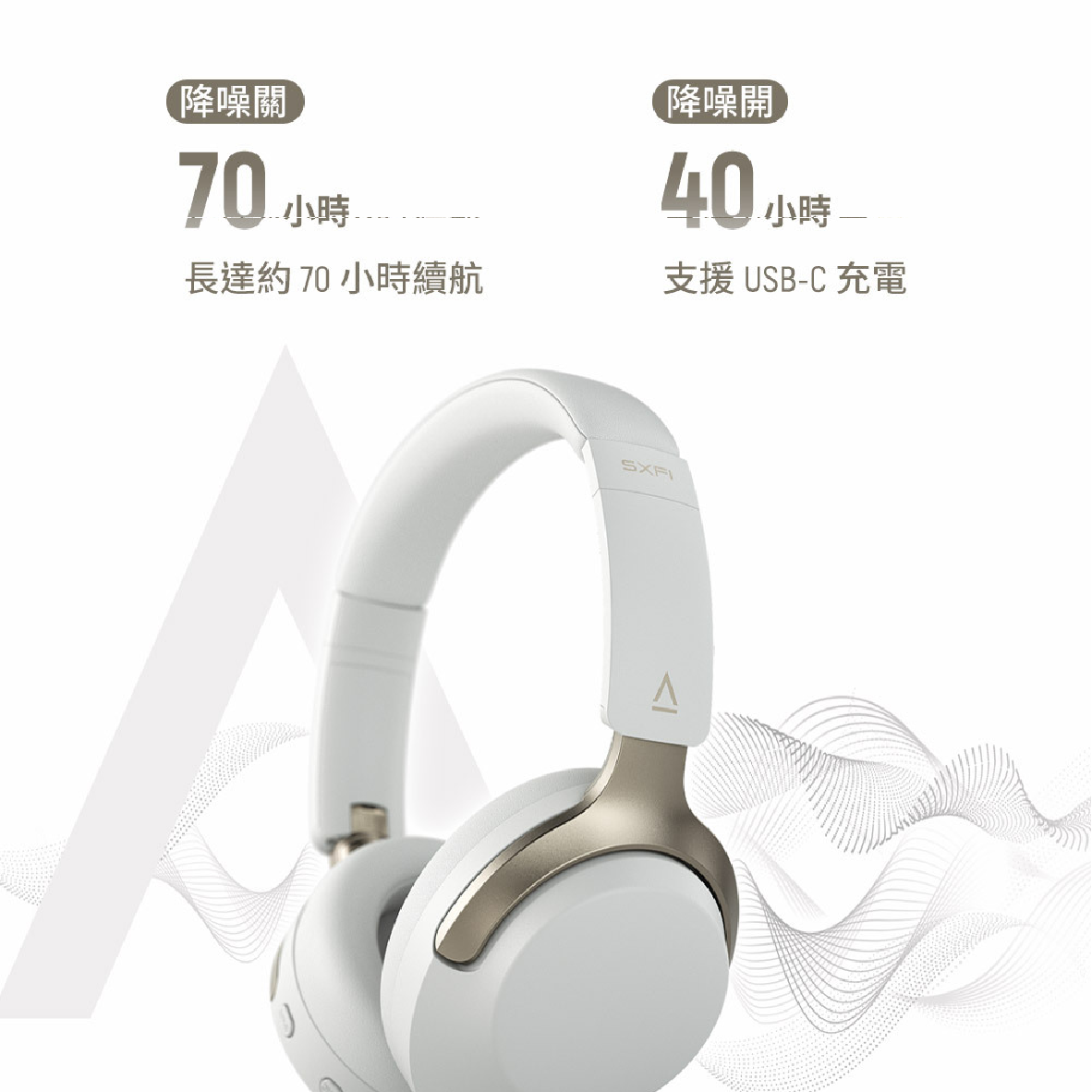 Creative Zen Hybrid SXFl 混合降噪 高續航 耳罩式 藍牙耳機 | My Ear 耳機專門店