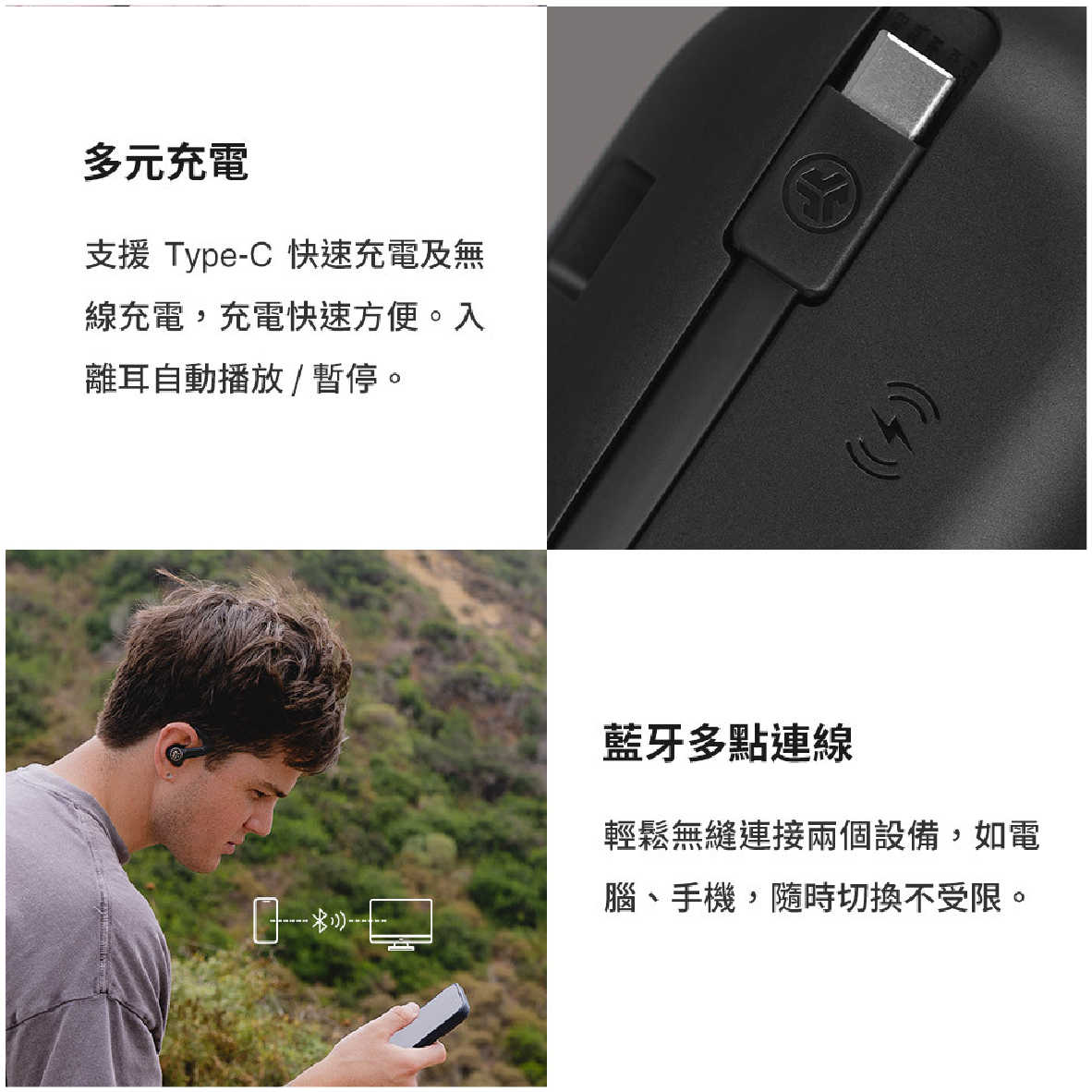 JLab Epic Sport ANC 3 運動 降噪 內建計時器 真無線藍牙耳機  | My Ear 耳機專門店