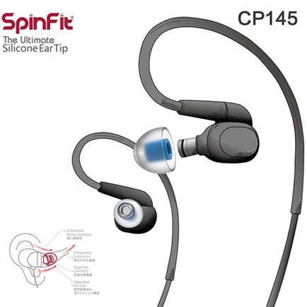 Spinfit CP145 矽膠 耳塞 M號 一對 管徑4.5mm ｜My Ear 耳機專門店