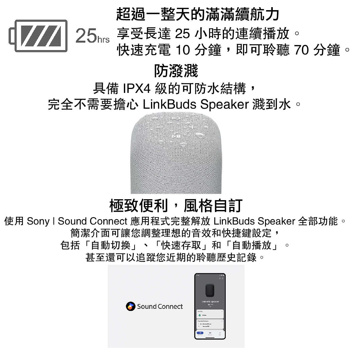 SONY 索尼 SRS-LS1 LinkBuds Speaker 無線 藍牙揚聲器 | My Ear 耳機專門店