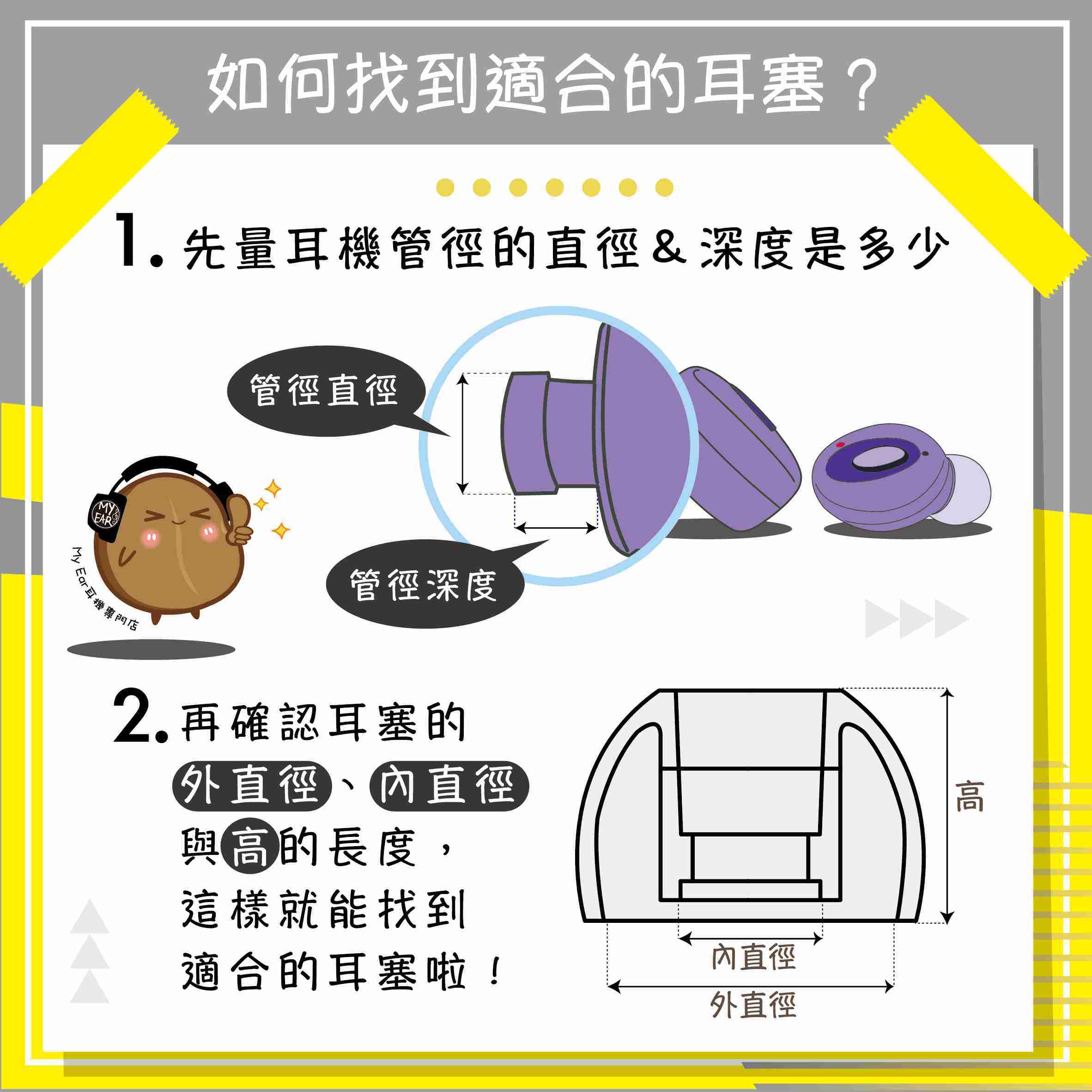 Comply TrueGrip Pro 記憶海綿 耳塞 TW-300-B 適用 真無線耳機 | My Ear 耳機專門店