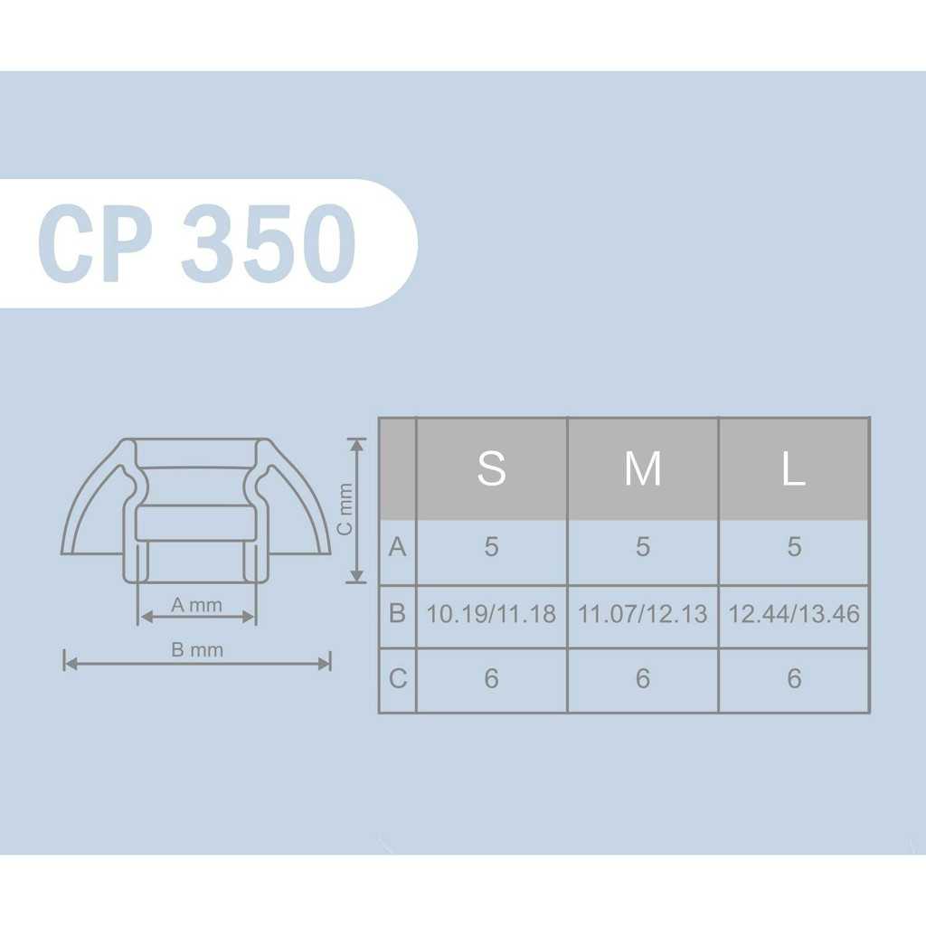 Spinfit CP350 矽膠 耳塞 S號 一對 管徑5mm Nural用｜My Ear耳機專門店