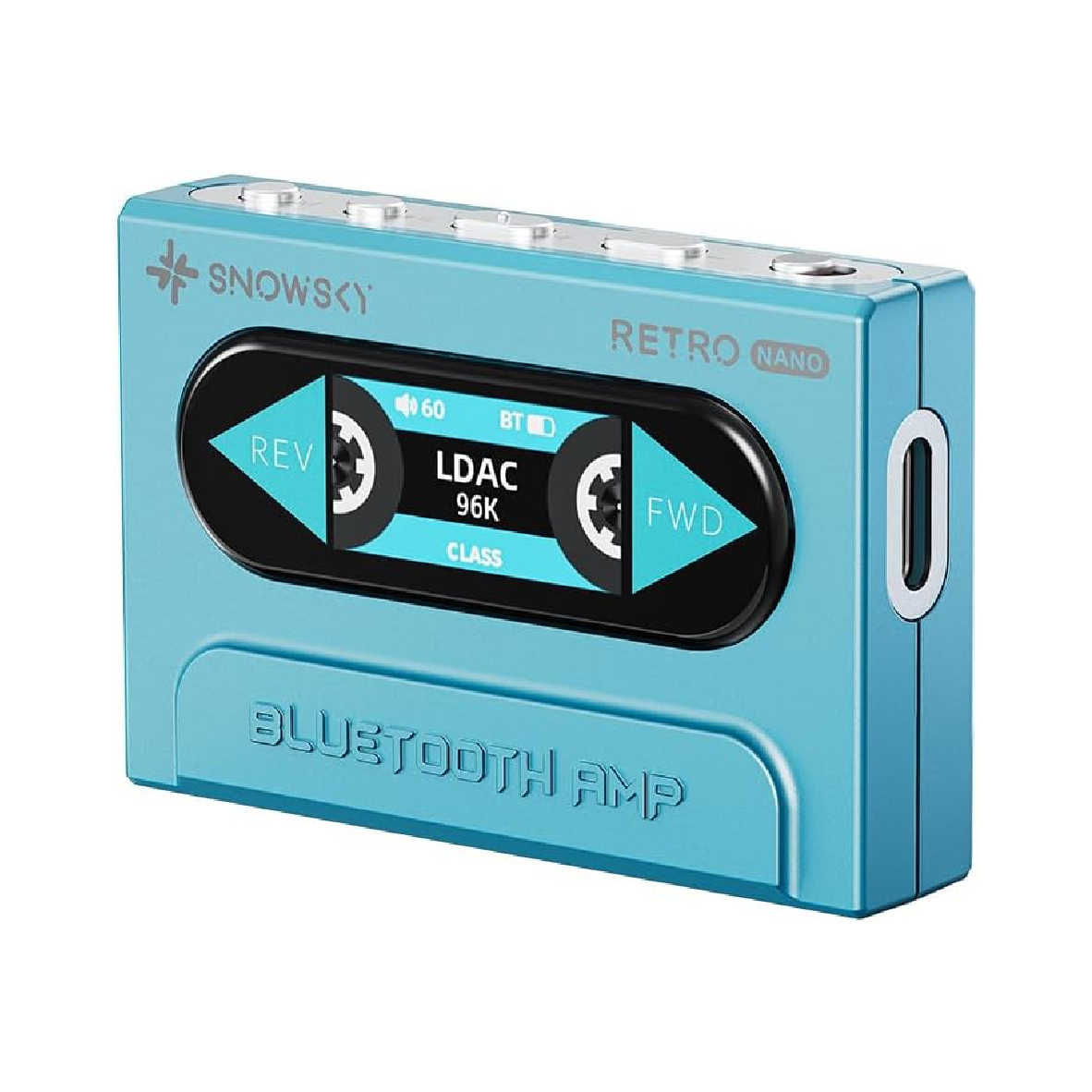 FiiO x SNOWSKY RETRO NANO 藍色 復古 隨身 藍牙 音樂接收器 | My Ear 耳機專門店