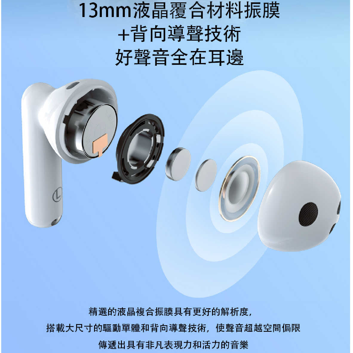 EDIFIER 漫步者 W220T 黑 通話降噪 IP54 半入耳式 真無線 藍芽耳機 | My Ear耳機專門店