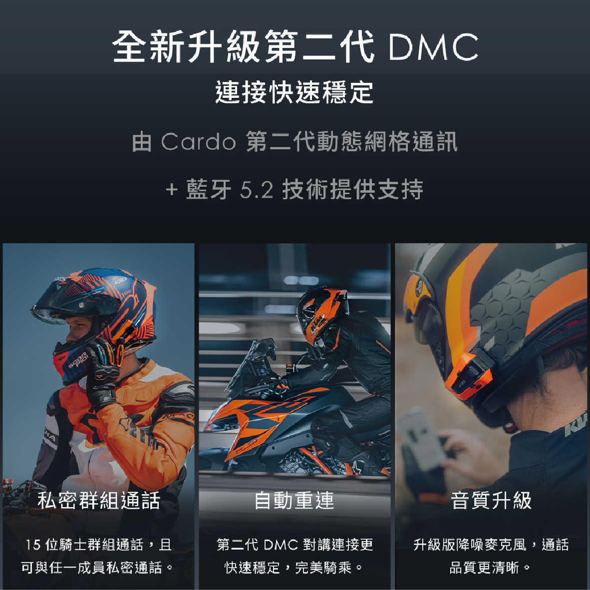 Cardo PACKTALK EDGE 安全帽通訊 藍牙耳機 KTM聯名 | MY Ear 耳機專賣店