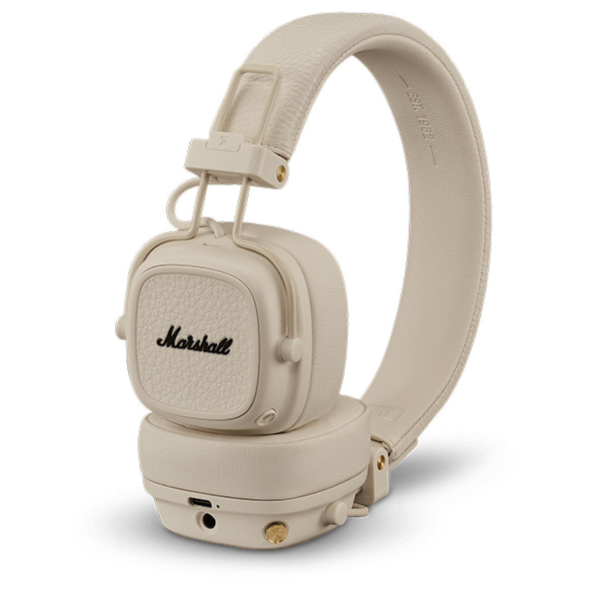 Marshall Major V 奶油白 無線充電 自訂按鍵 可摺疊 藍牙 耳罩式耳機 | My Ear 耳機專門店