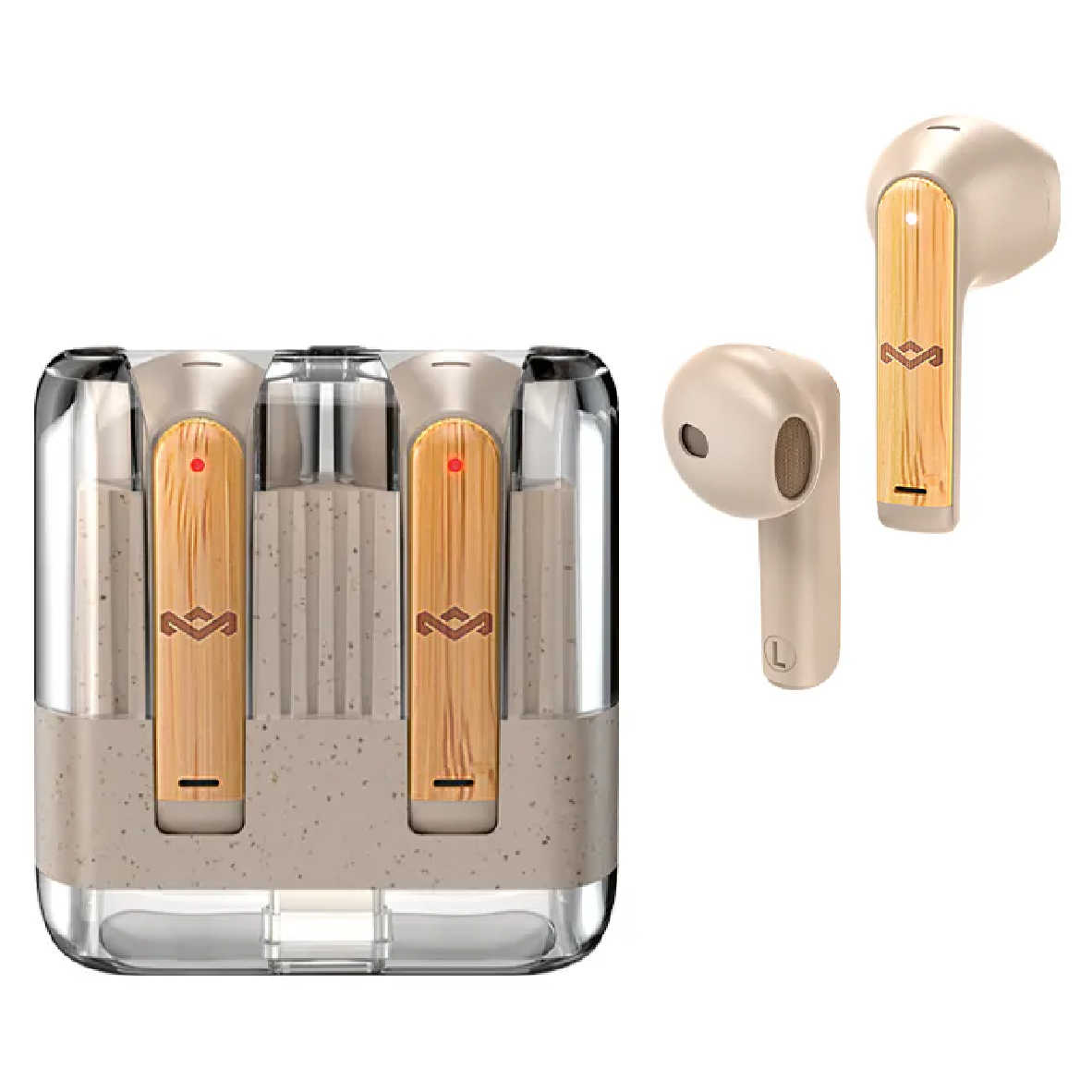 Marley Zion 白色 藍牙5.3 永續竹材 半入耳 快速充電 真無線 藍牙耳機  | My Ear 耳機專門店