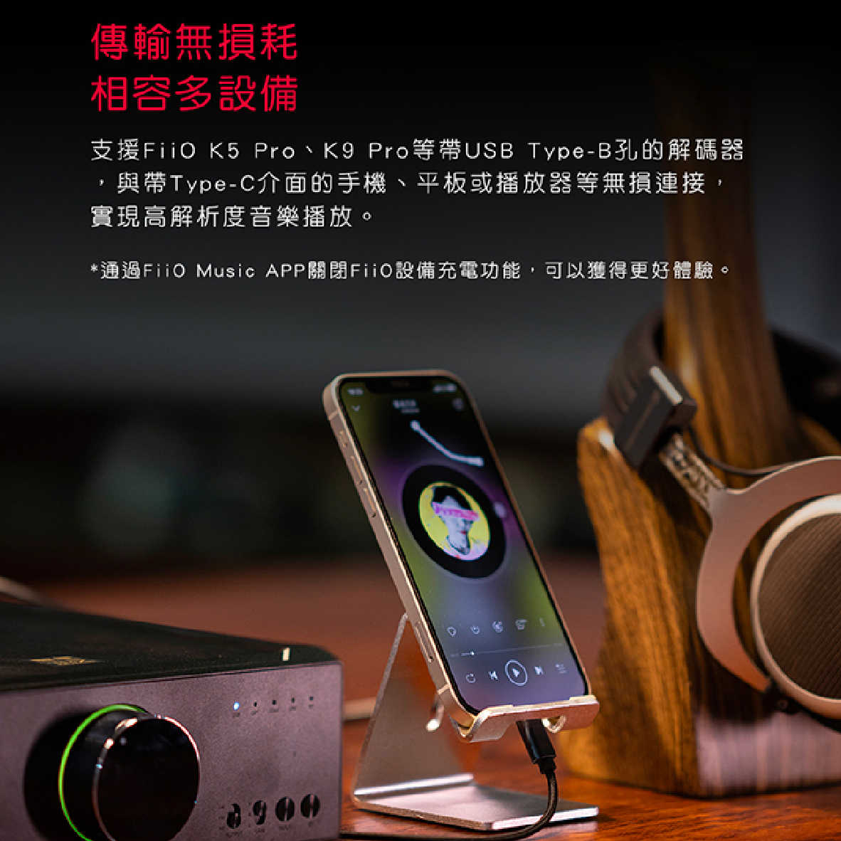 FiiO LD-TC1 USB Type-B 轉 Type-C  OTG 轉接線 | My Ear 耳機專門店