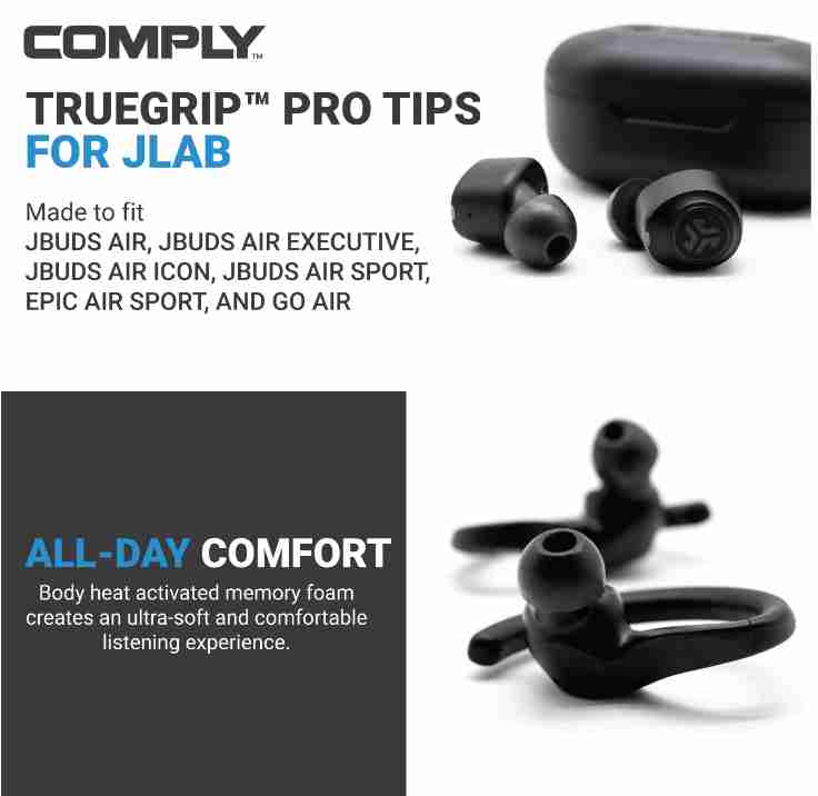 Comply TrueGrip Pro for JLab 適用於 JLab 海綿 耳塞 | My Ear耳機專門店