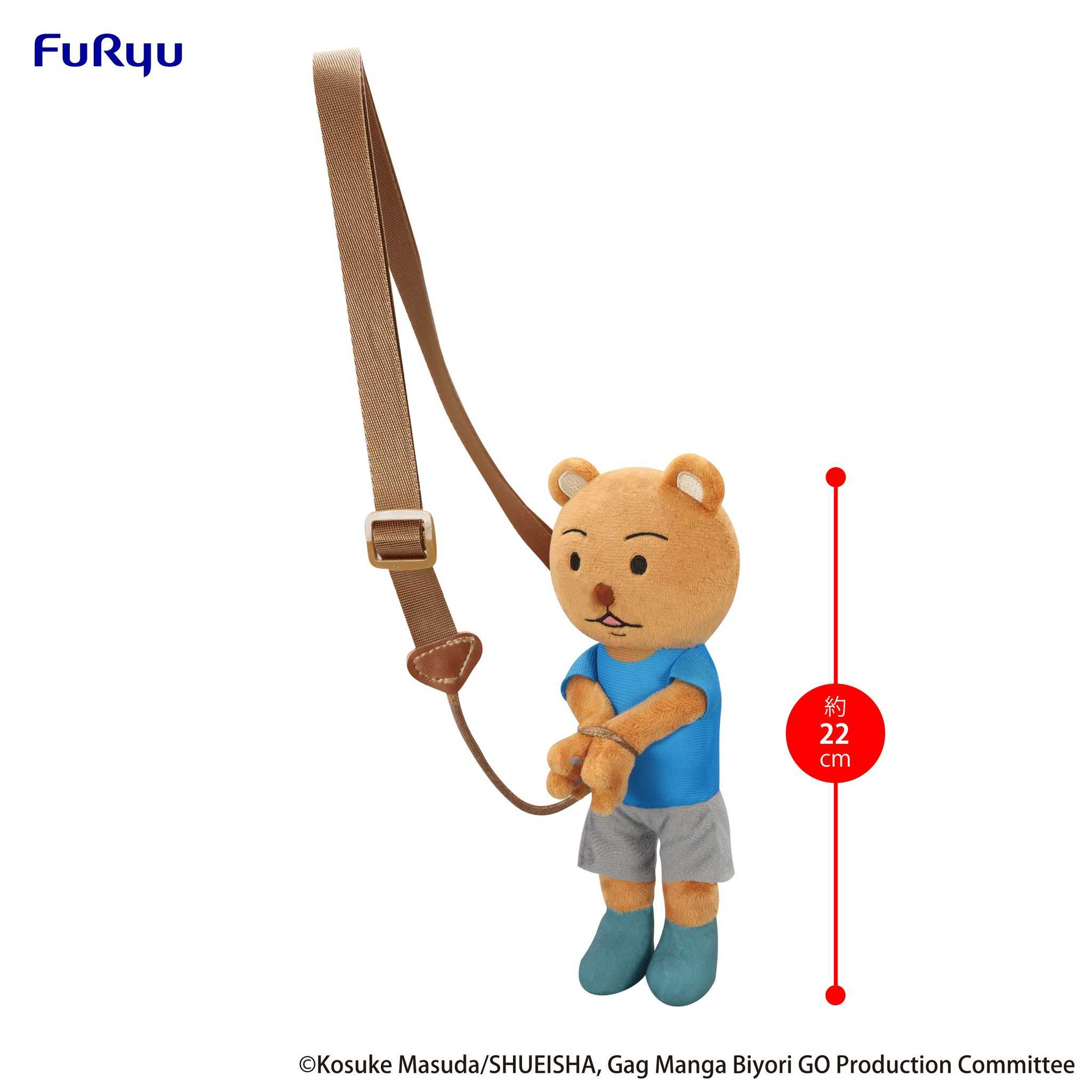 《豬帽子✬免訂金》預購1月 FuRyu 搞笑漫畫日和 熊吉被逮捕側背包 A 1005