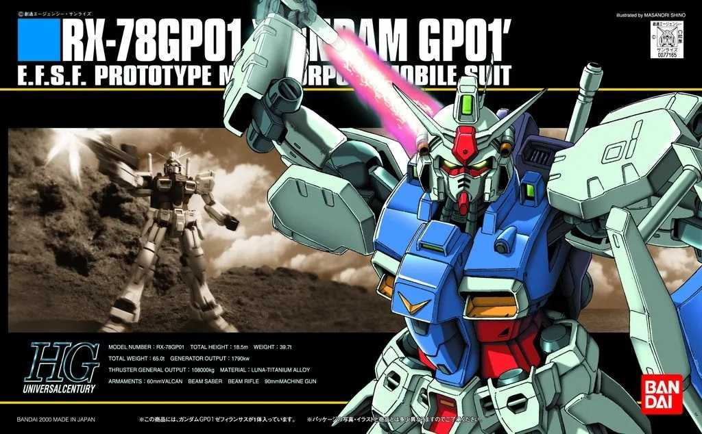 《豬帽子》現貨 萬代 組裝模型 HGUC #013 1/144 RX-78 GP01