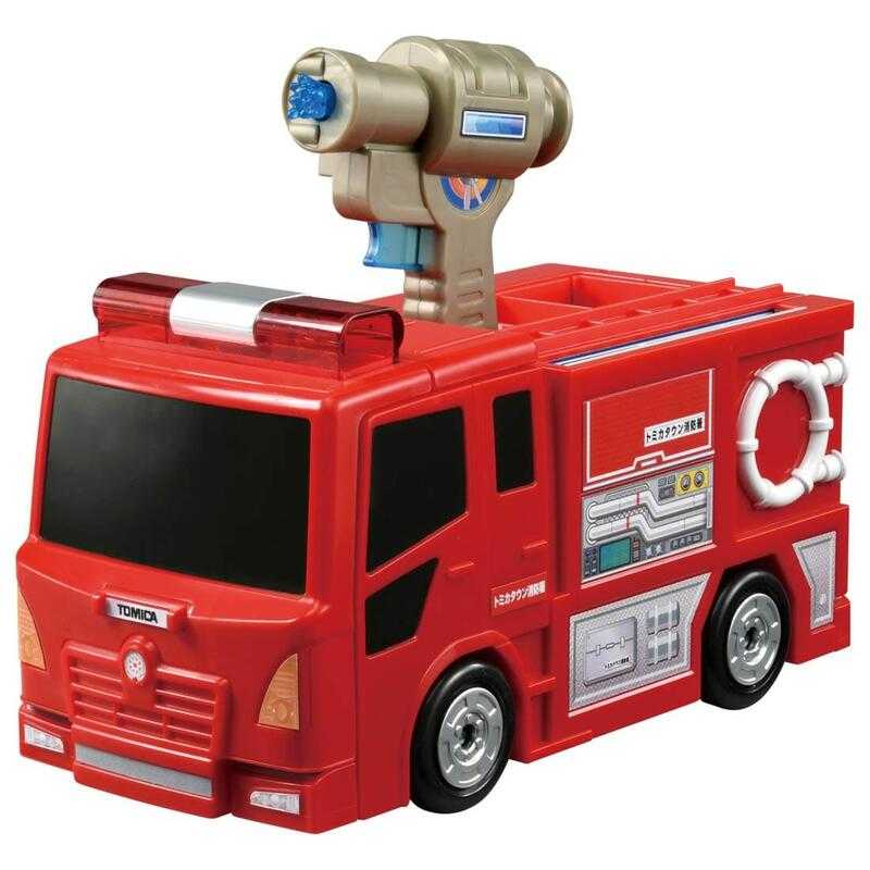 《豬帽子》現貨 代理版 TAKARA TOMY TOMICA  變形消防局 消防車 內無附小車