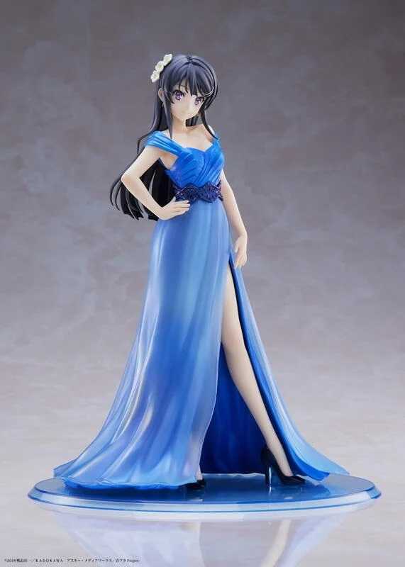 《豬帽子》現貨 代理版 ANIPLEX 青春豬頭少年 櫻島麻衣 藍色連衣裙 藍禮服 1/7 PVC