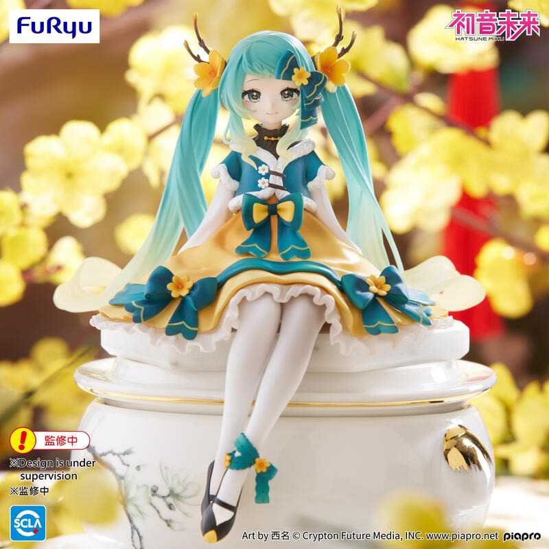 《豬帽子✬免訂金》預購7月 Furyu 景品 初音未來 2025中國新年Ver 泡麵蓋 0309